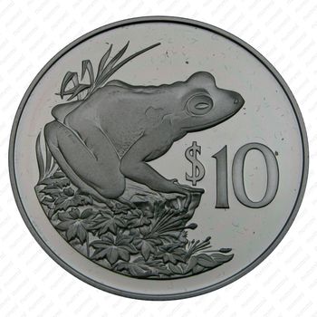 10 долларов 1986, 25 лет Всемирному фонду дикой природы [Австралия] Proof - Реверс