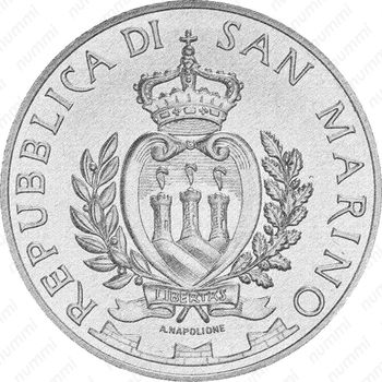 10 евро 2017, 90 лет со дня основания футбольного клуба «Рома» [Сан-Марино] - Аверс