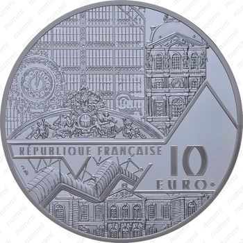 10 евро 2018, бал [Франция] Proof - Аверс