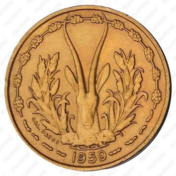 10 франков 1959 [Западная Африка (BCEAO)] - Аверс