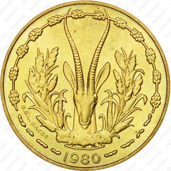 10 франков 1980 [Западная Африка (BCEAO)] - Аверс