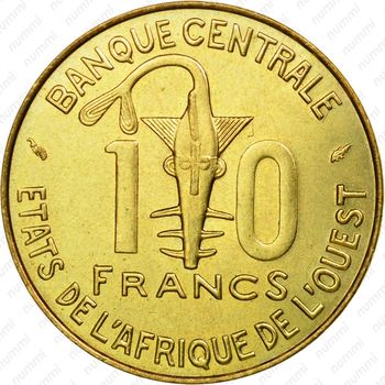 10 франков 1980 [Западная Африка (BCEAO)] - Реверс