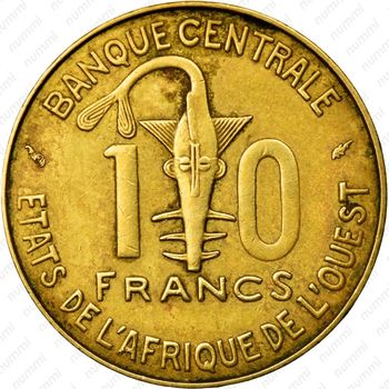 10 франков 1981, люди [Западная Африка (BCEAO)] - Реверс