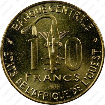 10 франков 2000 [Западная Африка (BCEAO)] - Реверс