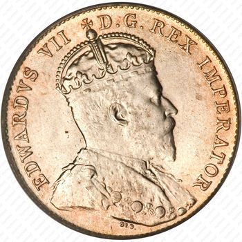 10 центов 1902, H, знак монетного двора: "H" - Бирмингем [Канада] - Аверс