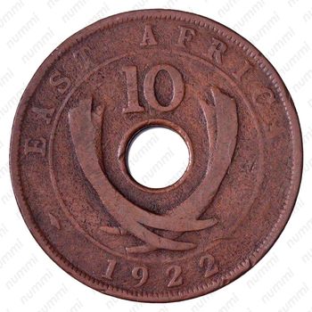 10 центов 1922 [Восточная Африка] - Реверс