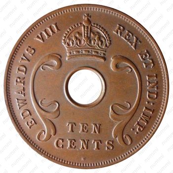 10 центов 1936, KN, Эдуард VIII [Восточная Африка] - Аверс
