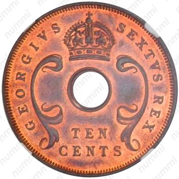10 центов 1949 [Восточная Африка] - Аверс