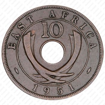 10 центов 1951 [Восточная Африка] - Реверс