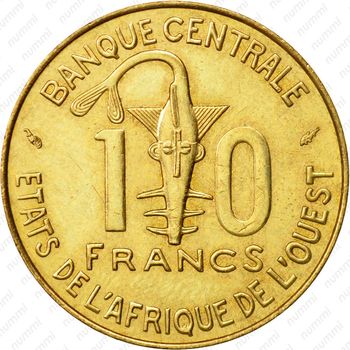 10 франков 1990 [Западная Африка (BCEAO)] - Реверс