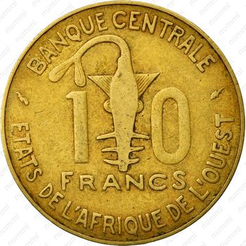 10 франков 1992 [Западная Африка (BCEAO)] - Реверс