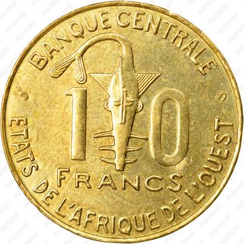 10 франков 2002 [Западная Африка (BCEAO)] - Реверс