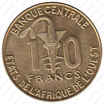10 франков 2014 [Западная Африка (BCEAO)] - Реверс