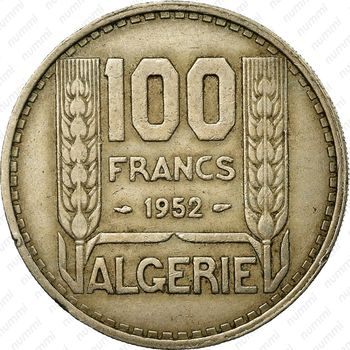 100 франков 1952 [Алжир] - Реверс