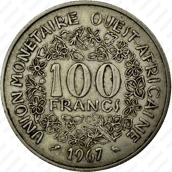 100 франков 1967 [Западная Африка (BCEAO)] - Реверс