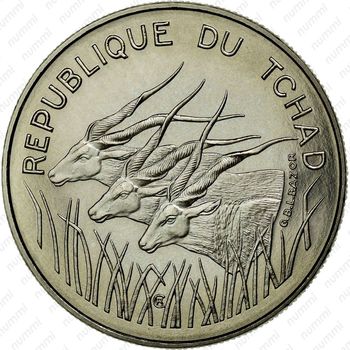 100 франков 1971 [Габон] - Аверс