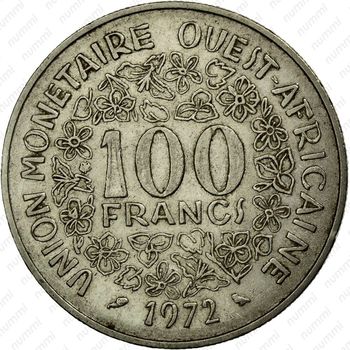 100 франков 1972 [Западная Африка (BCEAO)] - Реверс