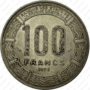 100 франков 1975 [Габон] - Реверс