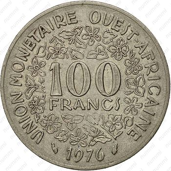 100 франков 1976 [Западная Африка (BCEAO)] - Реверс
