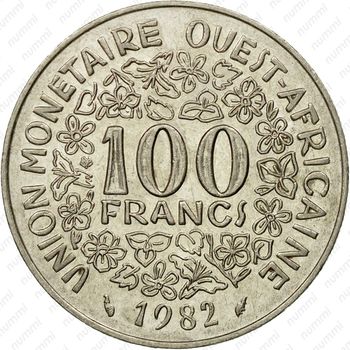 100 франков 1982 [Западная Африка (BCEAO)] - Реверс