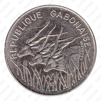 100 франков 1984 [Габон] - Аверс
