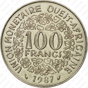 100 франков 1987 [Западная Африка (BCEAO)] - Реверс