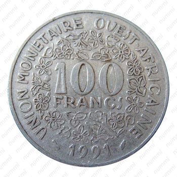 100 франков 1991 [Западная Африка (BCEAO)] - Реверс