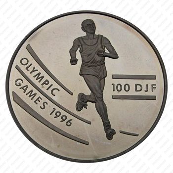 100 франков 1994, Олимпийские игры [Джибути] Proof - Реверс