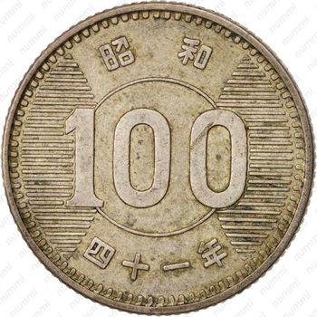 100 йен 1966 [Япония] - Реверс