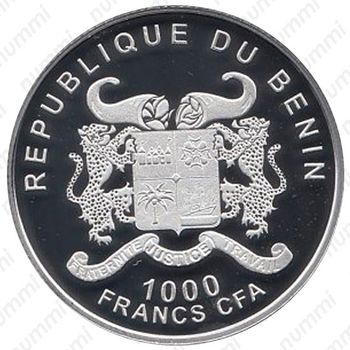 1000 франков 2012, Египет [Бенин] Proof - Аверс