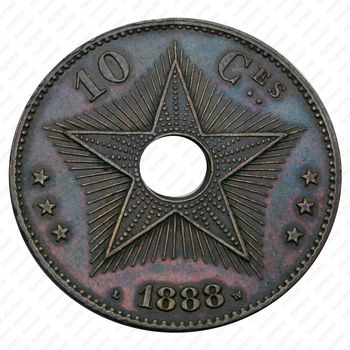 10 сантимов 1888 [Демократическая Республика Конго] - Реверс
