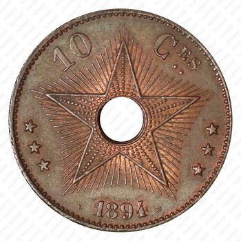 10 сантимов 1894 [Демократическая Республика Конго] - Реверс