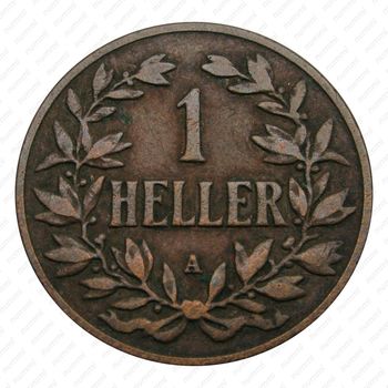 1 геллер 1904, A, знак монетного двора "A" — Берлин [Восточная Африка] - Реверс