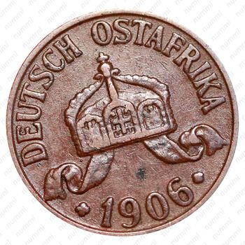1 геллер 1906, A, знак монетного двора "A" — Берлин [Восточная Африка] - Аверс