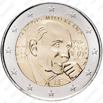 2 евро 2016, Миттеран [Франция] - Аверс