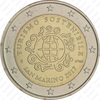 2 евро 2017, год туризма [Сан-Марино] - Аверс