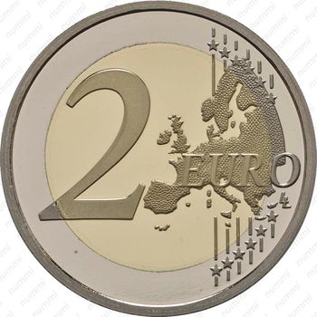 2 евро 2017, карабинеры [Монако] Proof - Реверс