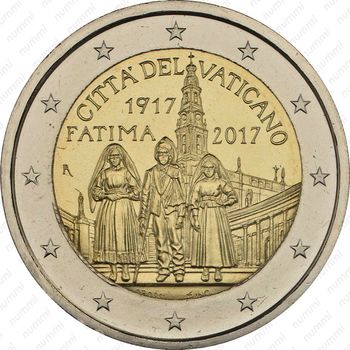2 евро 2017, Фатима [Ватикан] - Аверс