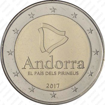 2 евро 2017, пиренейская страна [Андорра] - Аверс