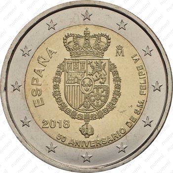 2 евро 2018, Филипп VI [Испания] - Аверс