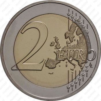 2 евро 2018, Красный май [Бельгия] - Реверс