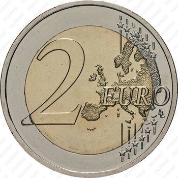 2 евро 2018, Земгале [Латвия] - Реверс