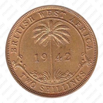 2 шиллинга 1942, KN [Британская Западная Африка] - Реверс