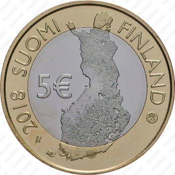 5 евро 2018, Порвоо [Финляндия] - Аверс