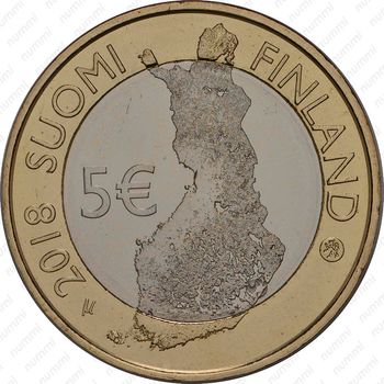 5 евро 2018, Пункахарью [Финляндия] - Аверс