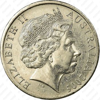 20 центов 2005, 60 лет войне [Австралия] - Аверс