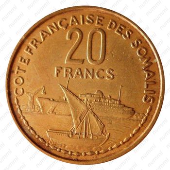 20 франков 1965 [Джибути] - Реверс