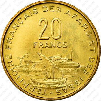 20 франков 1968 [Джибути] - Реверс