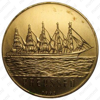 200 франков 1993, Парусник "Пруссия" [Бенин] - Реверс