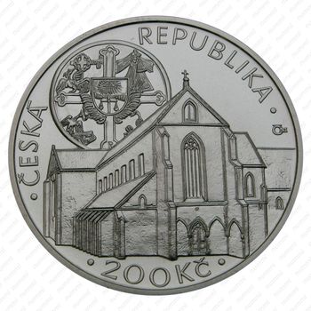 200 крон 2013, Златокорунский монастырь [Чехия] - Аверс